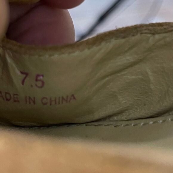 Elaine Turner Suede Wedge Heels Fringe - Picture 4 of 9